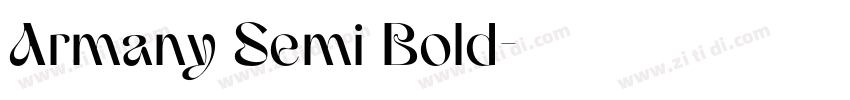 Armany Semi Bold字体转换